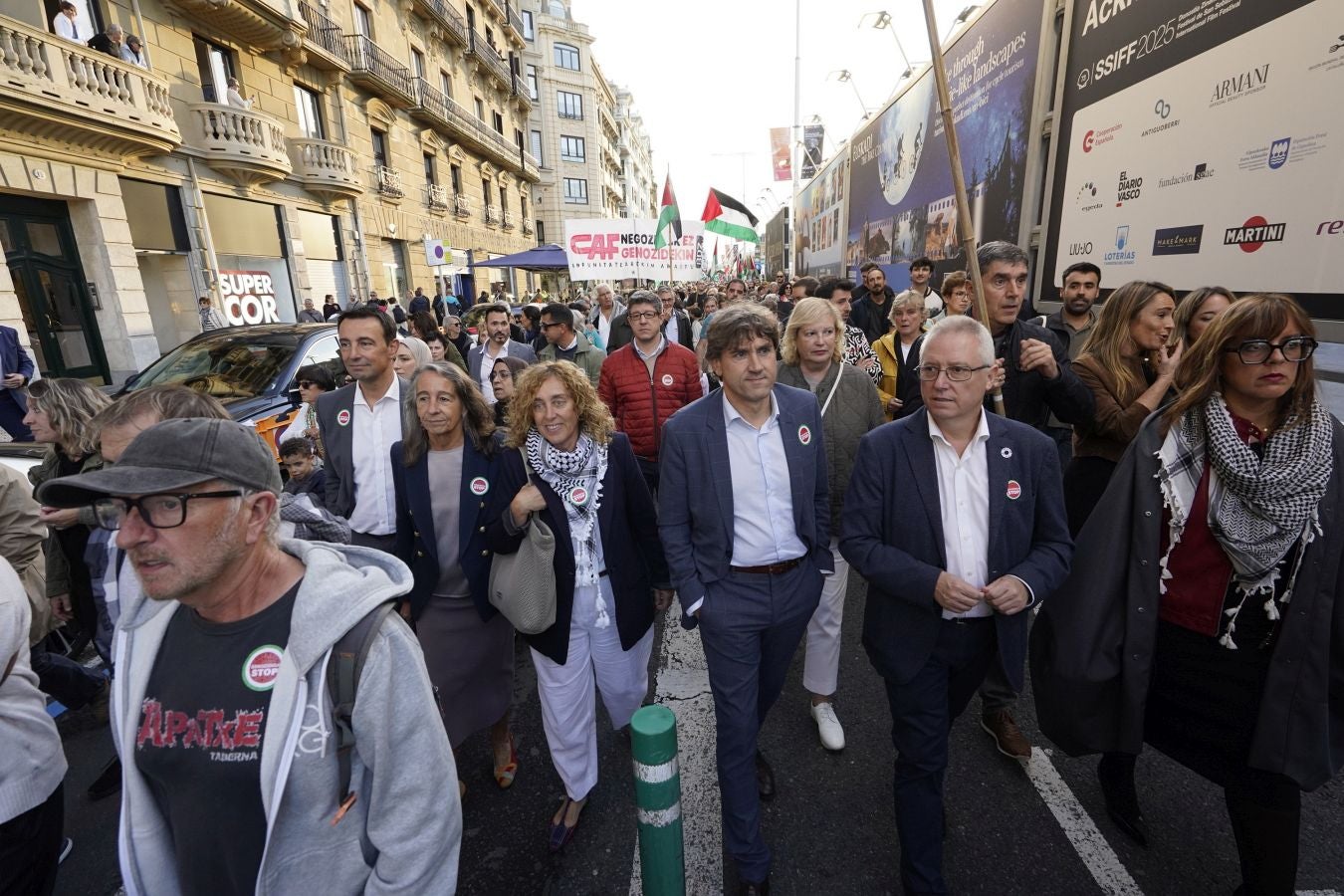 Clamor en Donostia en contra del genocidio de Gaza