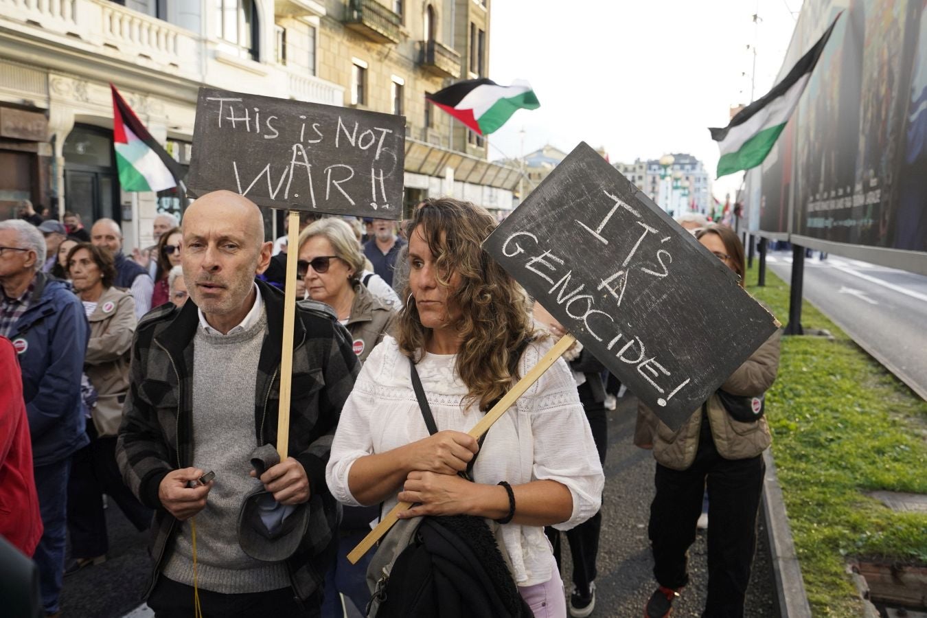 Clamor en Donostia en contra del genocidio de Gaza
