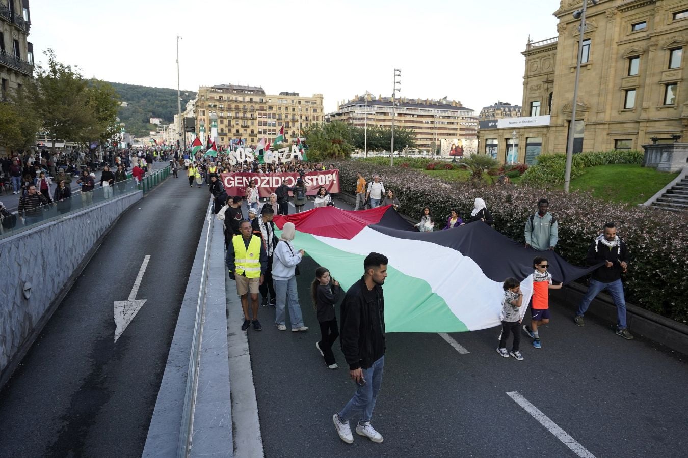 Clamor en Donostia en contra del genocidio de Gaza