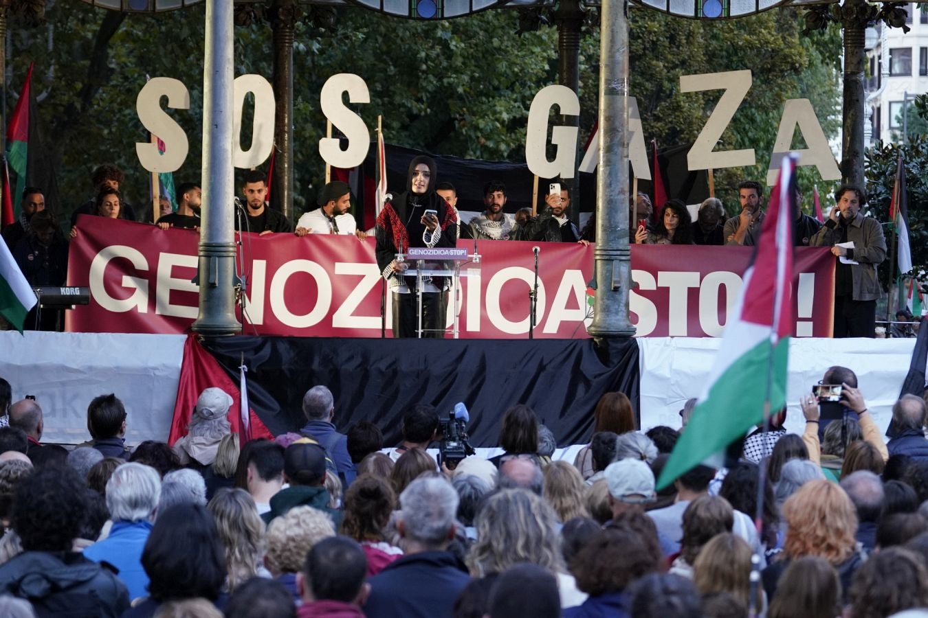 Clamor en Donostia en contra del genocidio de Gaza