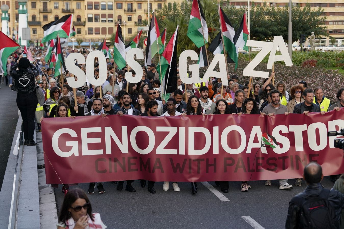 Clamor en Donostia en contra del genocidio de Gaza
