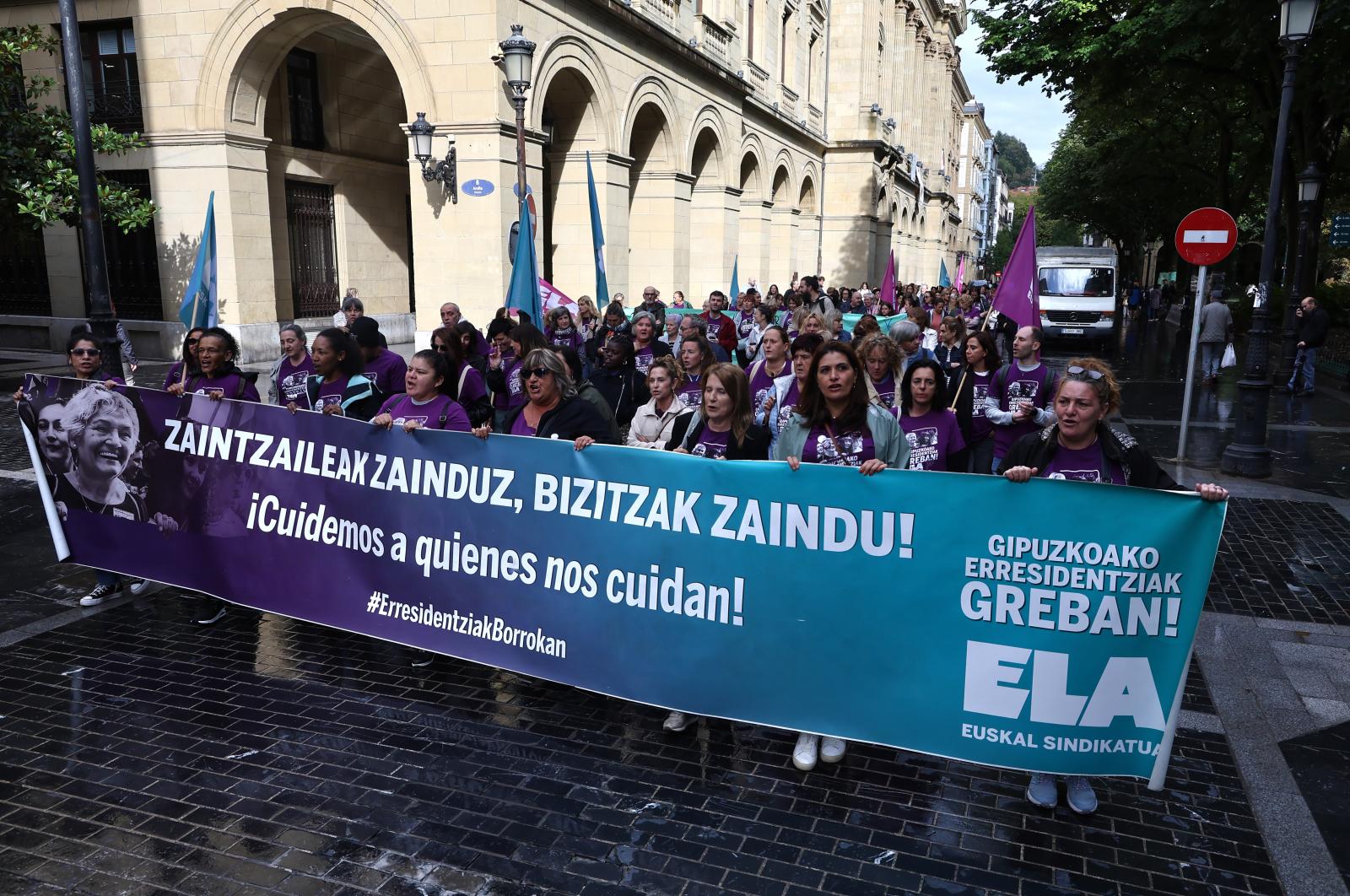 Trabajadoras de las residencias de Gipuzkoa, contra la precariedad laboral