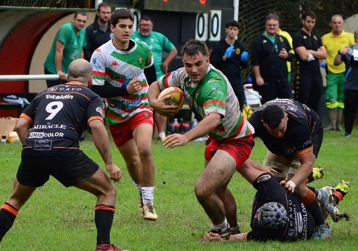 Imagen del partido que el domingo se jugó en Landare.