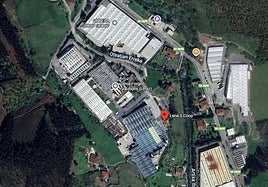 Imagen aérea de la cooperativa Lana.