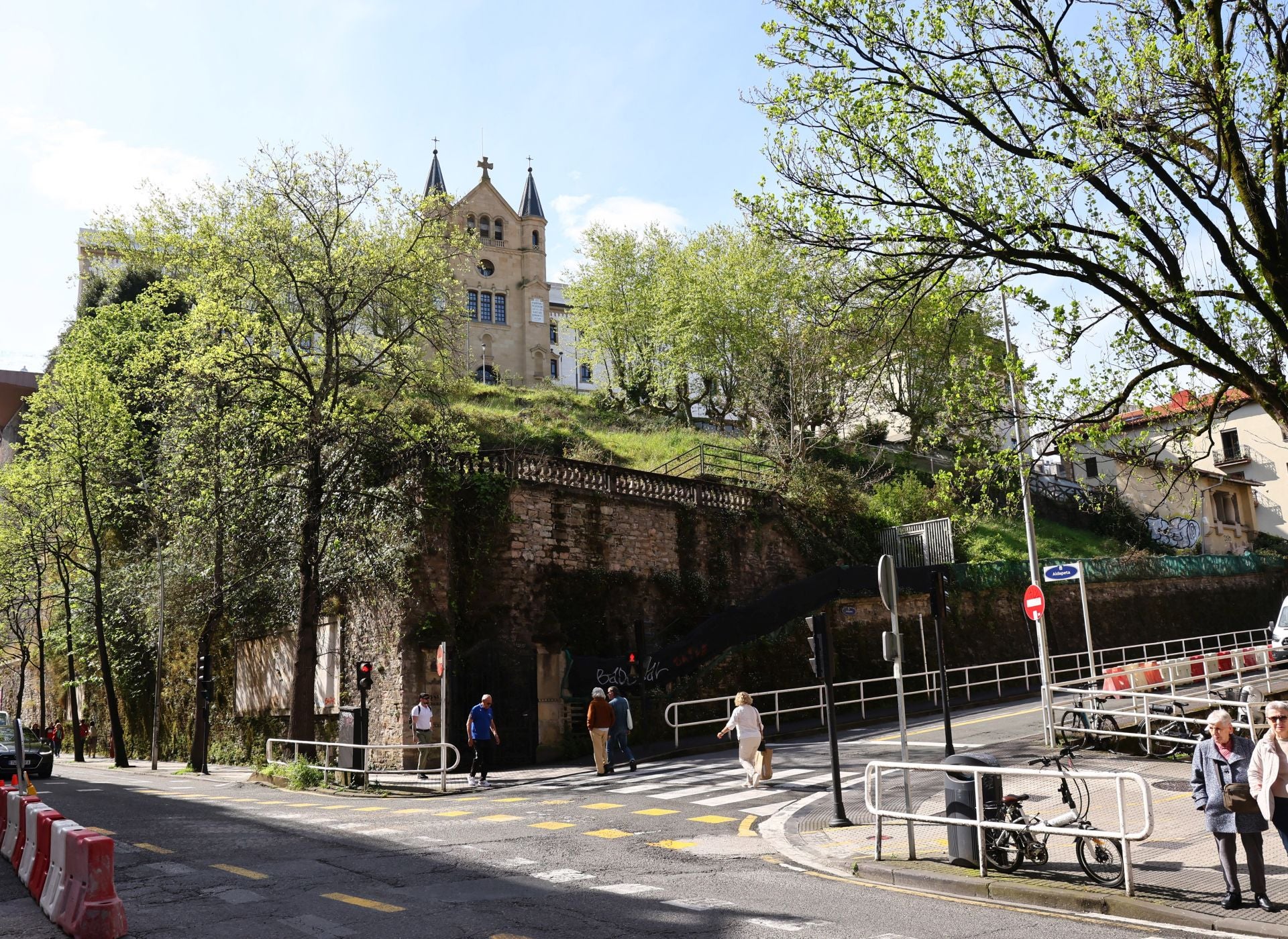 Imagen reciente de la parcela terciaria de San Bartolomé