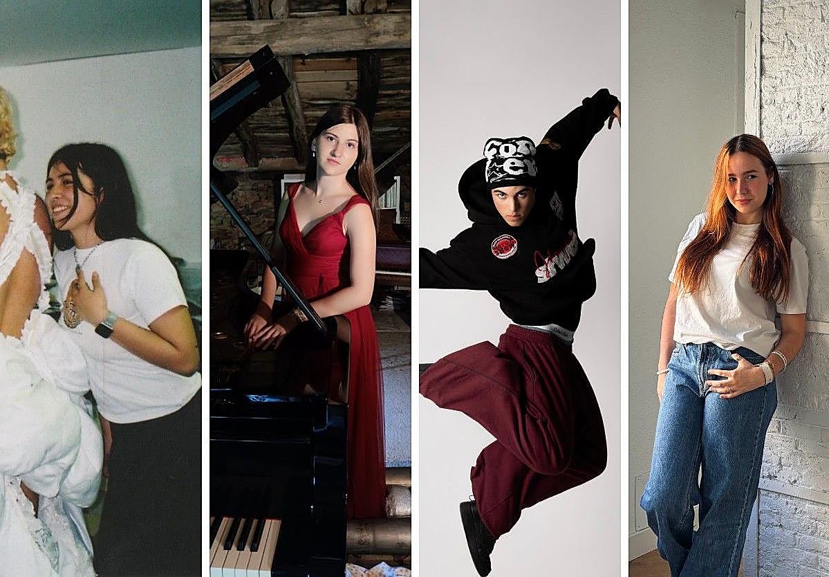 Leyre Molina, Sarah Perarnaud, Markel García e Inés Legarda.