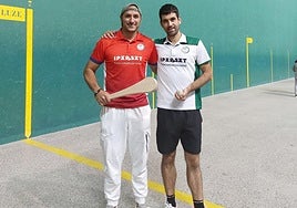 Pichel y Aranburu en el Frontón Agustina Otaola.