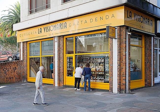 Facha exterior de la quesería La Visionaria en Irun.