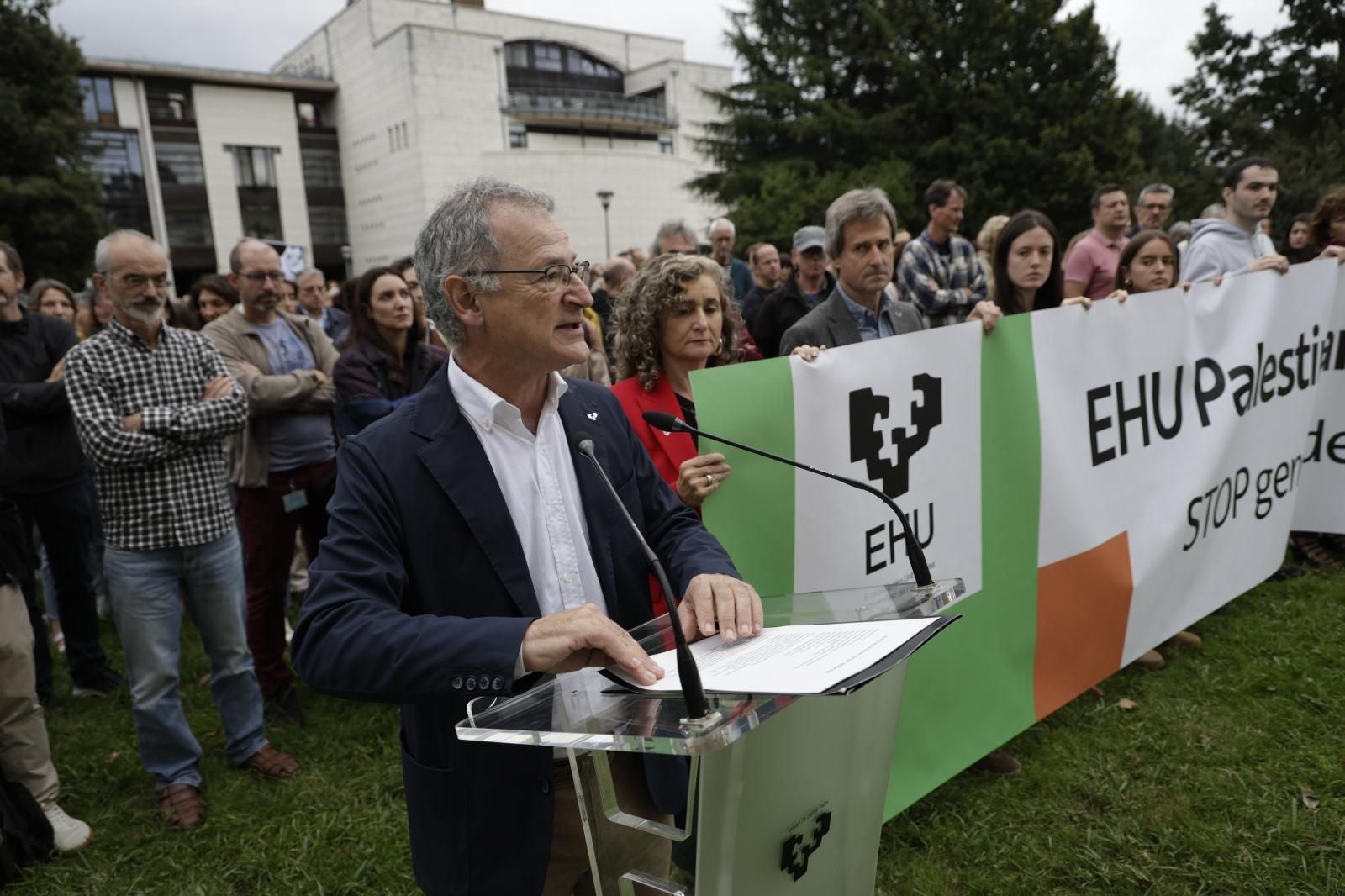 Concentración de la EHU en favor de Palestina