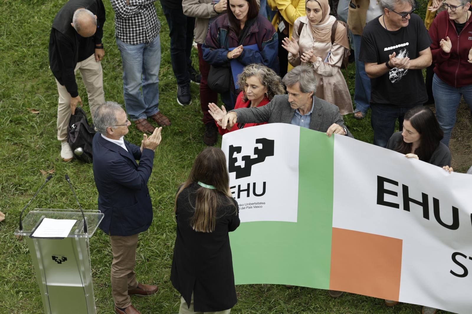 Concentración de la EHU en favor de Palestina