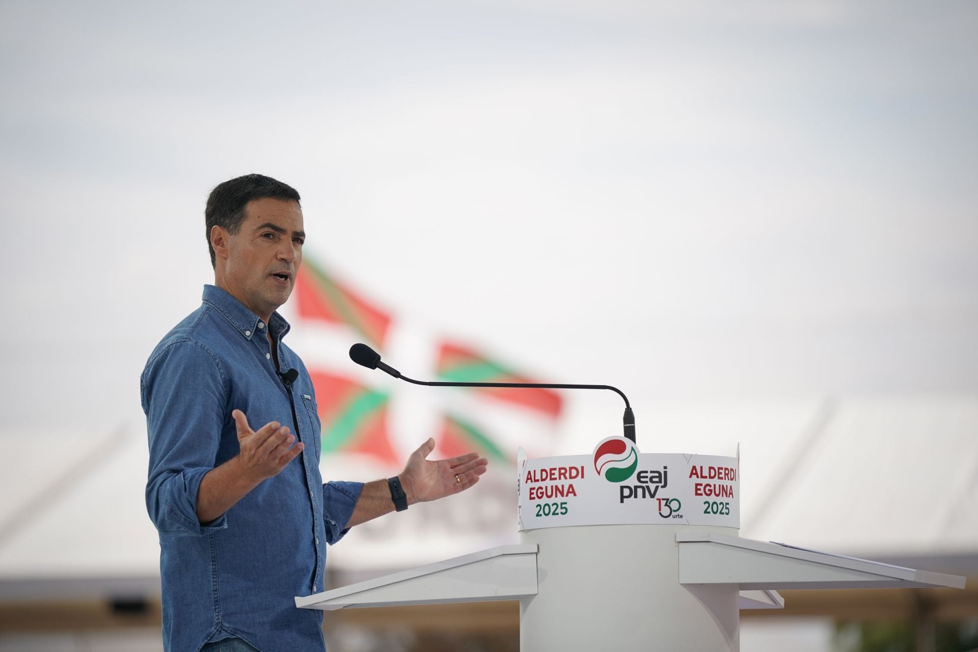 Pradales, el pasado domingo en el Alderdi Eguna.