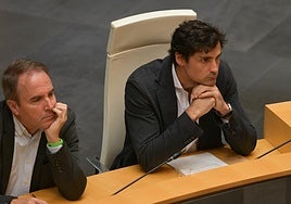 Mikel Lezama este martes en las Juntas Generales.