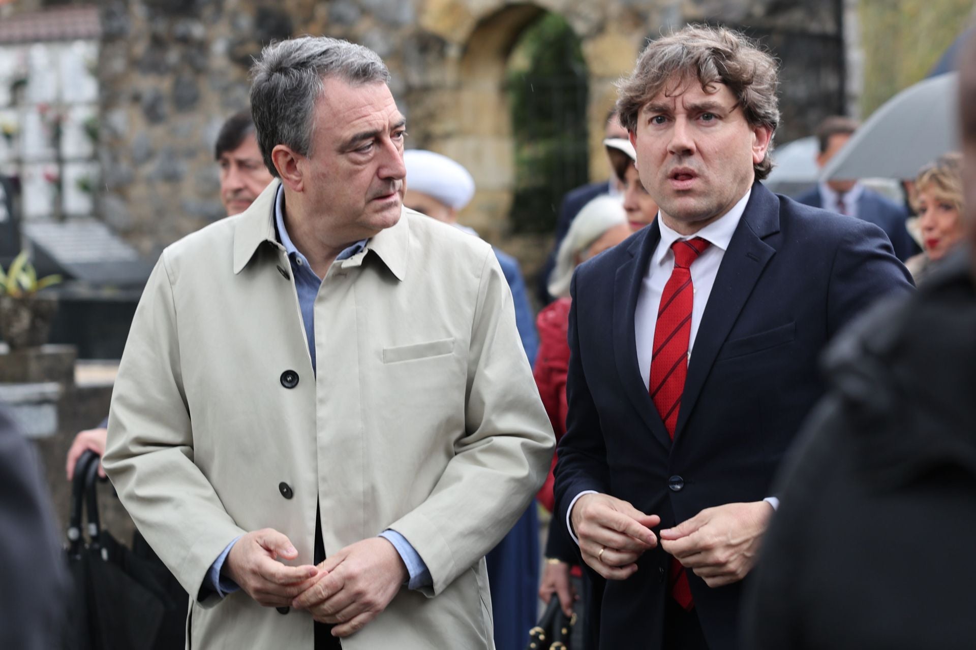 Aitor Esteban y Eneko Andueza, el pasado mes de mayo en Gernika.