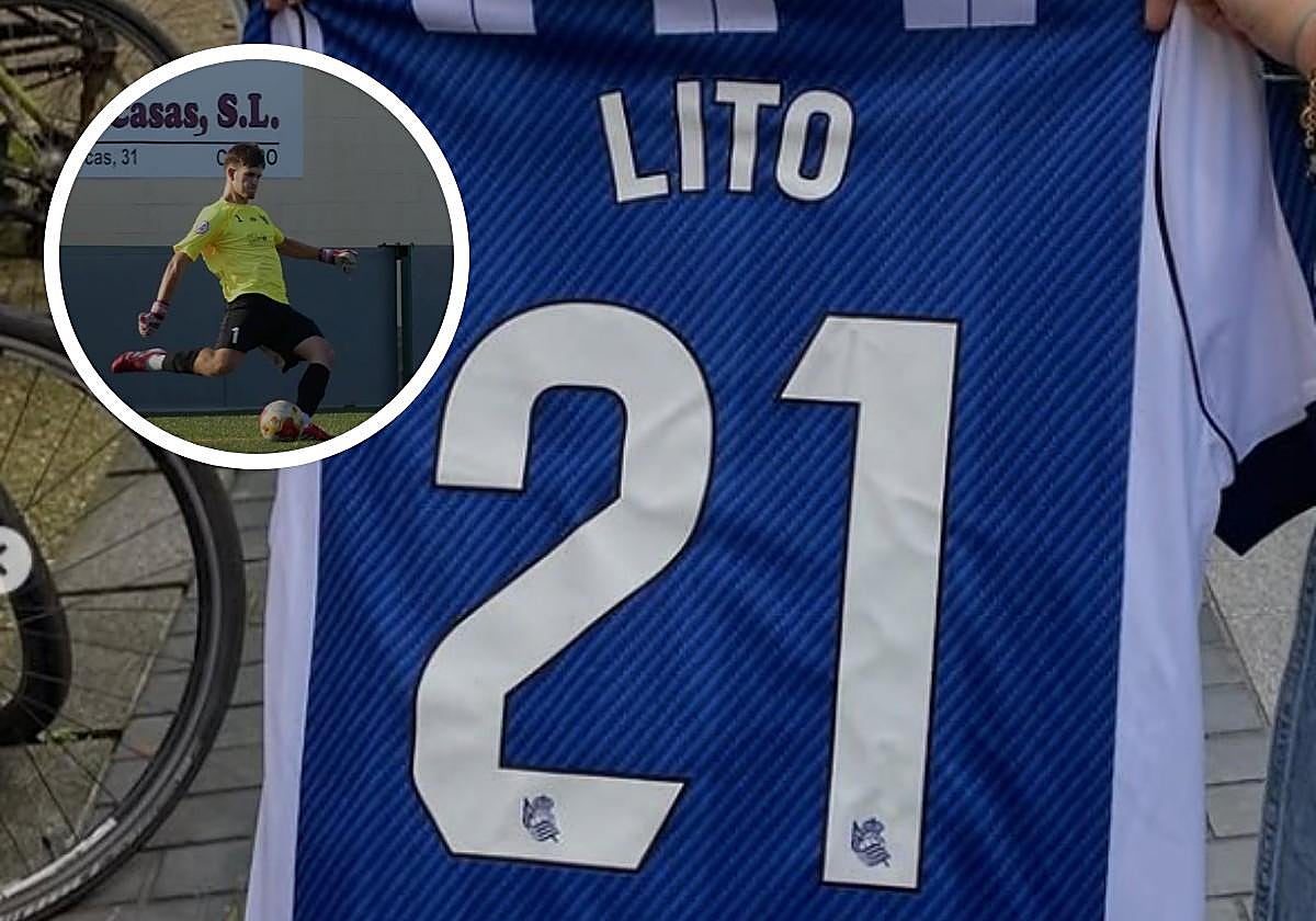 Camiseta de la Real que compró Raúl Ramírez hace dos meses en Donostia