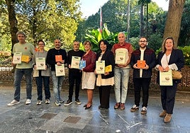 Organizadores y autoridades en la presentación de la iniciativa, este miércoles, en Donostia.
