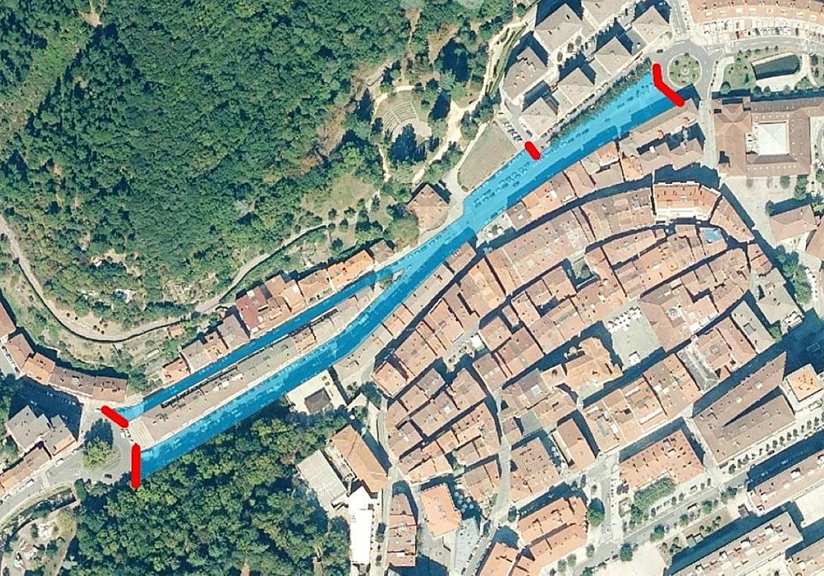 Tramos que se cerrarán este viernes a partir de las 18.00 horas.