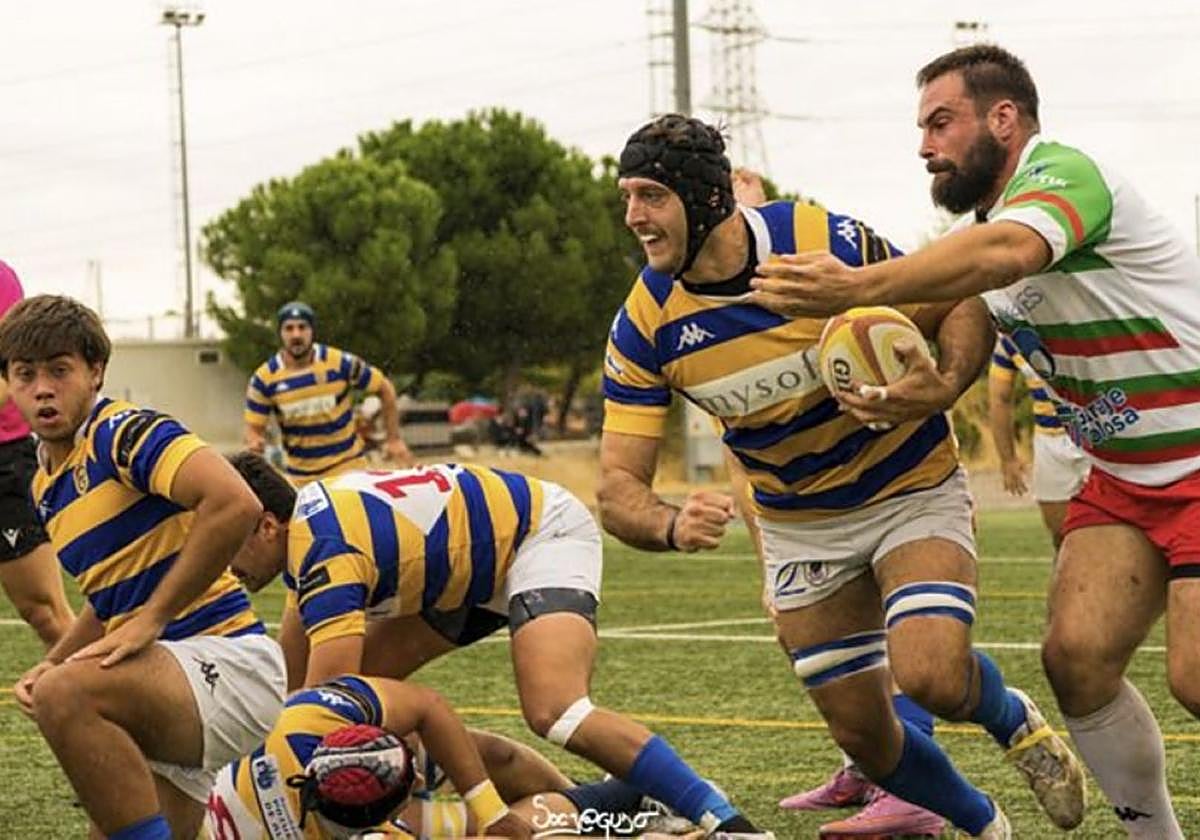 Imagen del partido jugado ante el Pozuelo .