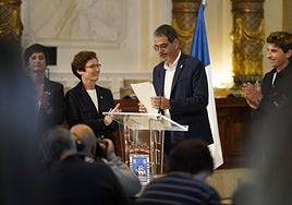 Eneko Goia durante su comparecencia