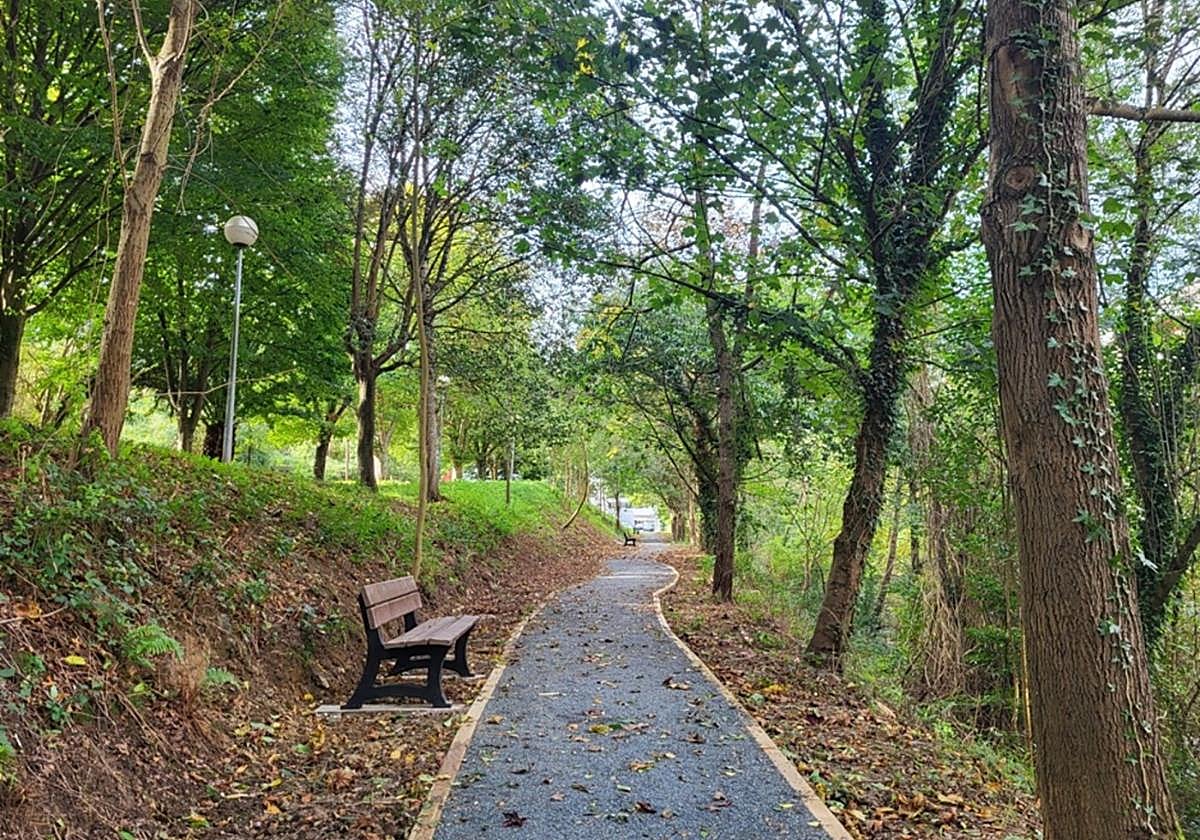 Espacio verde de Jausoro para hacer frente al cambio climático.