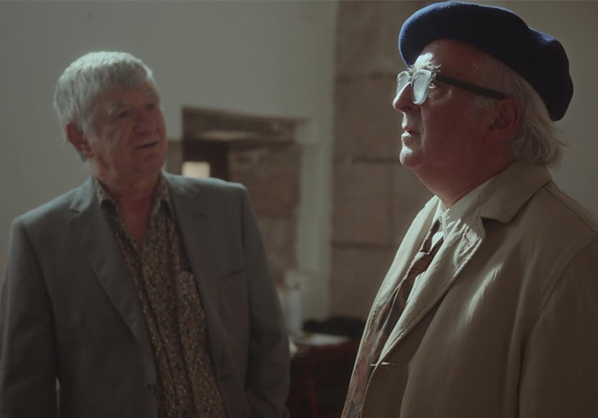 Kandido Uranga e Iñaxio Tolosa protagonizan la obra teatral 'Gabriel Arestirekin'.