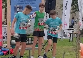 Brillante actuación atlética