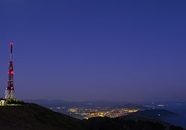 San Sebastián y Pasaia vistos desde la cima del monte Jaizkibel.
