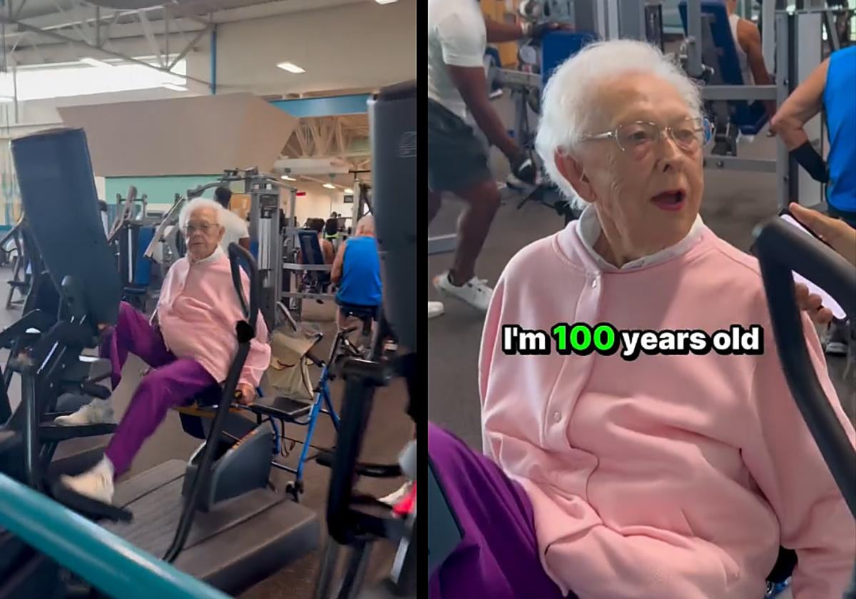 Ruth Lemay durante la entrevista en su gimnasio.