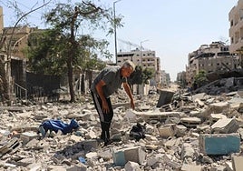 Imagen de la devastación en Ciudad de Gaza.