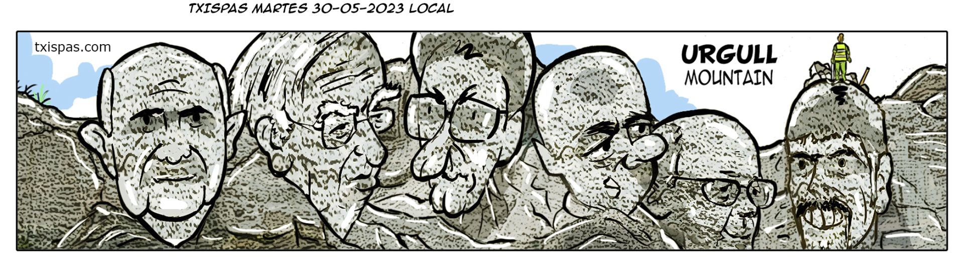 Los seis alcaldes donostiarras de la democracia. 