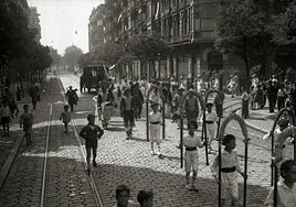 Esquina de Urbieta con Moraza, cerca del lugar del intento de hurto y la carrera.