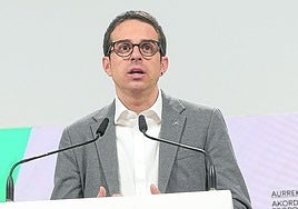El portavoz de EH Bldu en el Parlamento Vasco, Pello Otxandiano.