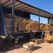Una venta de patatas organizada por la familia Demassiet.