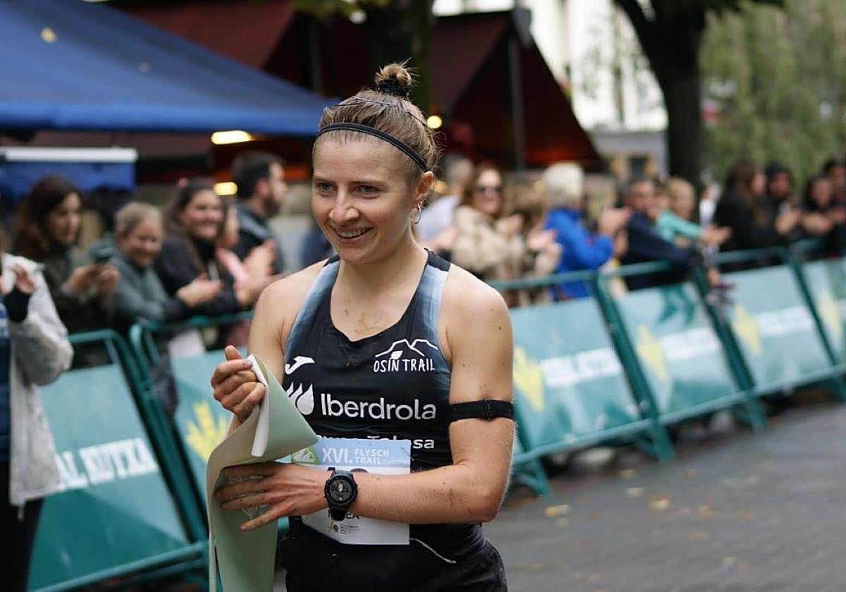 La zumaiarra Nerea Urteaga, campeona de la carrera larga.