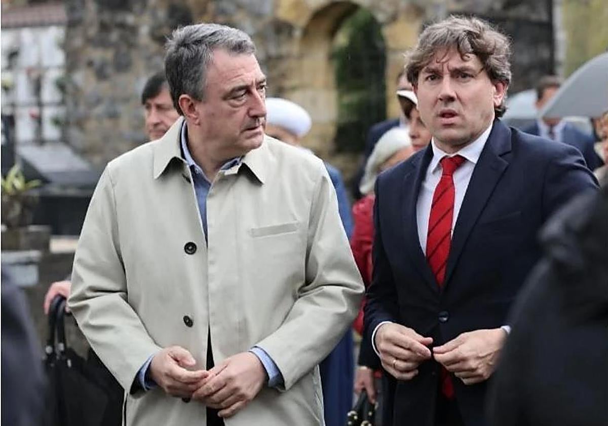 Aitor Esteban y Eneko Andueza, en una imagen de archivo.