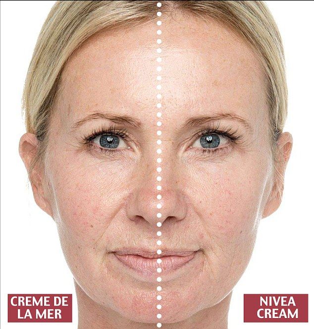 Los resultados en Claire Cisotti tras haber aplicado ambas cremas durante un mes.