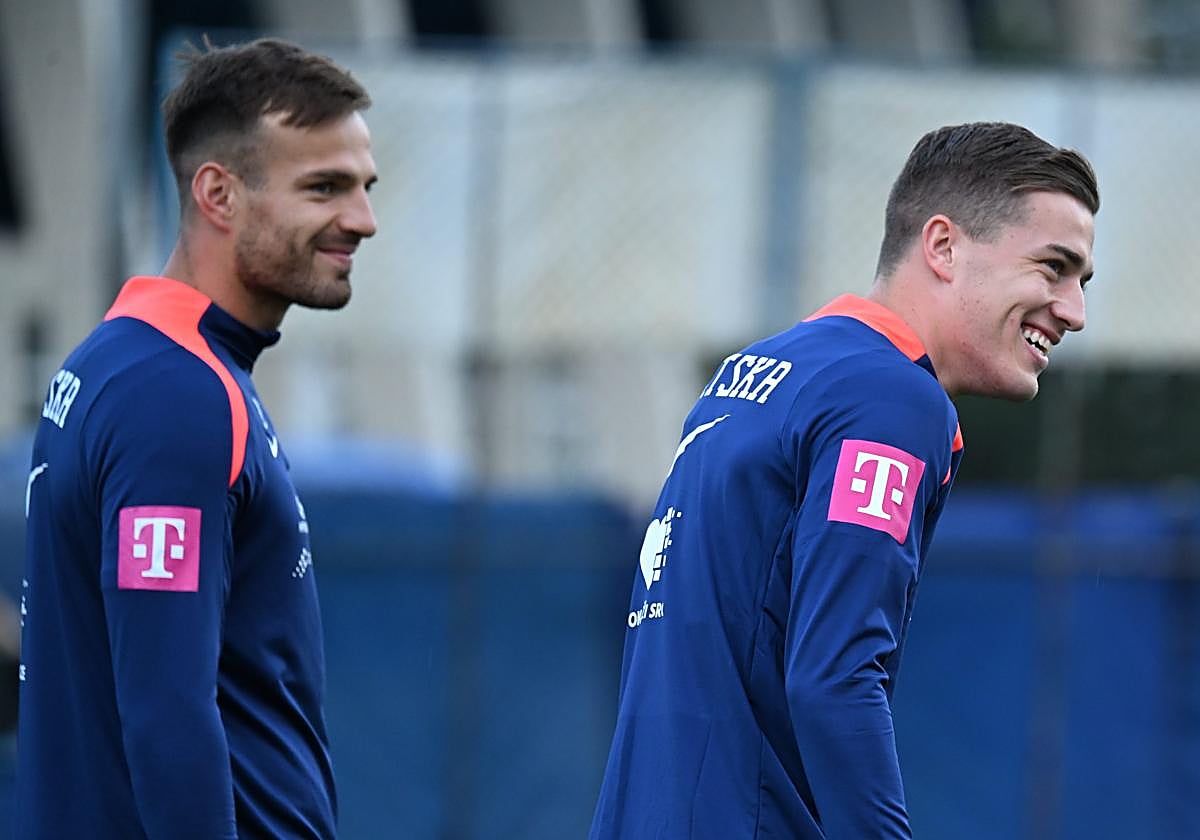 Sucic, ayer en el entrenamiento con Croacia.