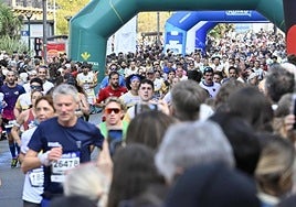 Participantes de la pasada edición de la Behobia.