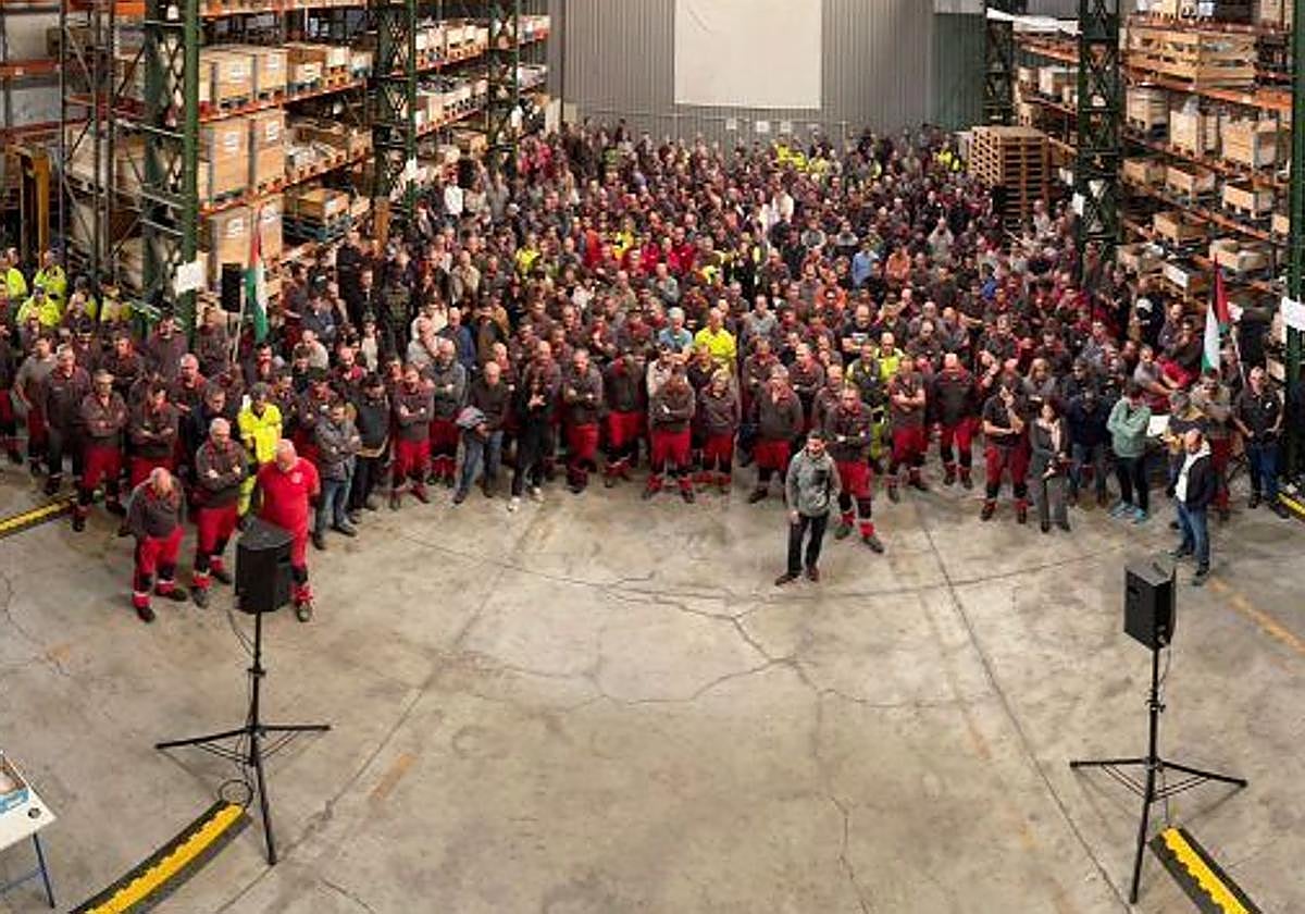 Imagen de las reuniones de personal ayer.