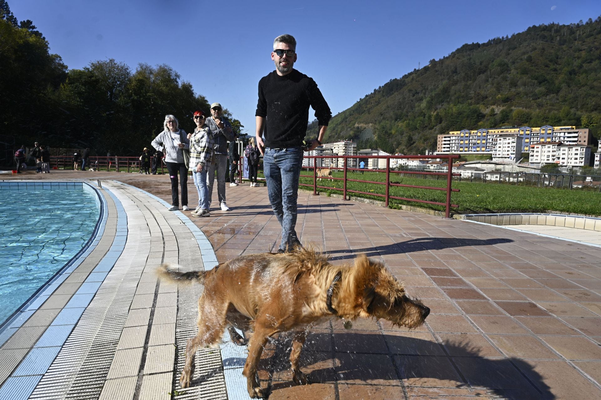 Los perros se adueñan de las piscinas de Eibar