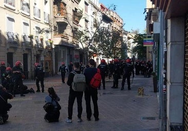En libertad los 19 detenidos tras los graves disturbios por la presencia de La Falange en Vitoria