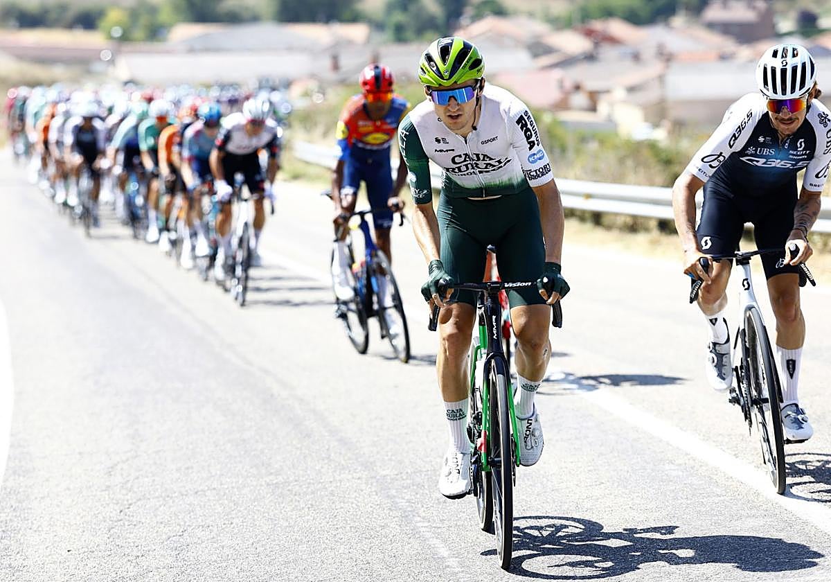 Gorka Sorrarain durante una etapa.