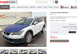 El coche patrulla de la Ertzaintza que sale a subasta en Zaragoza por un precio de salida de 325 euros