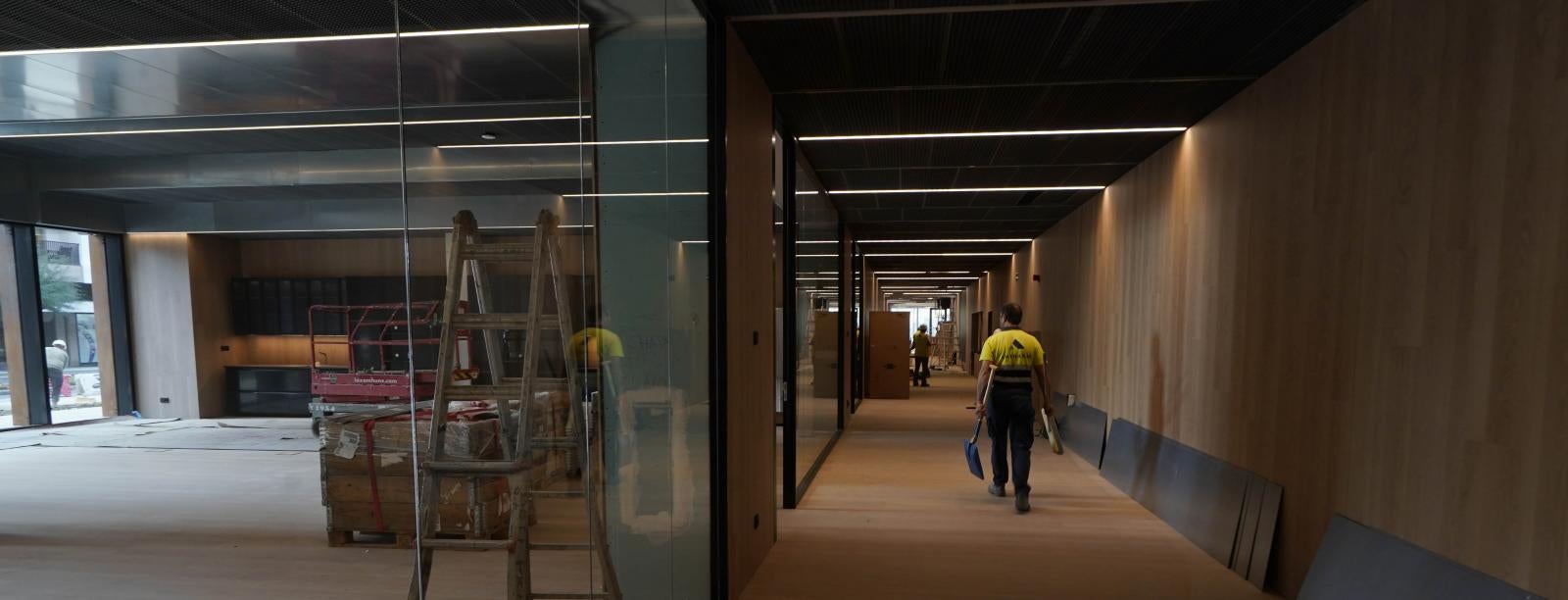 El edificio GOe visto desde dentro