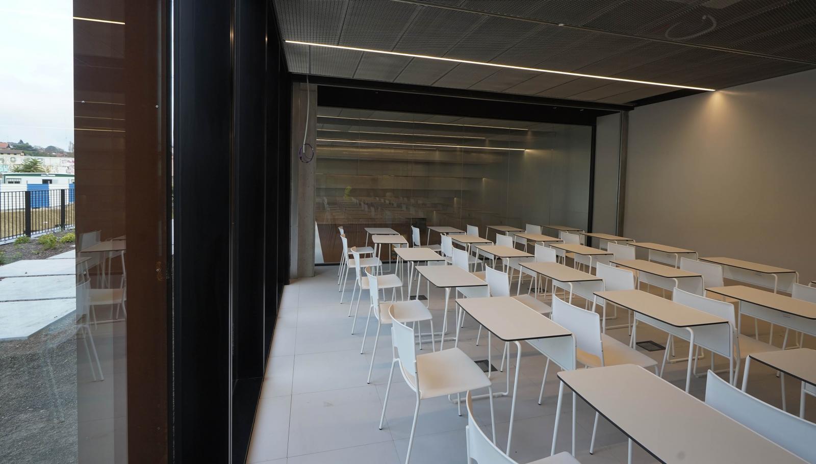 El edificio GOe visto desde dentro