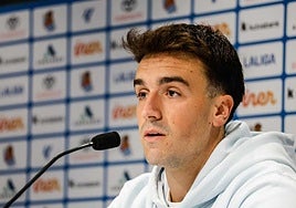 Luken Beitia, en rueda de prensa