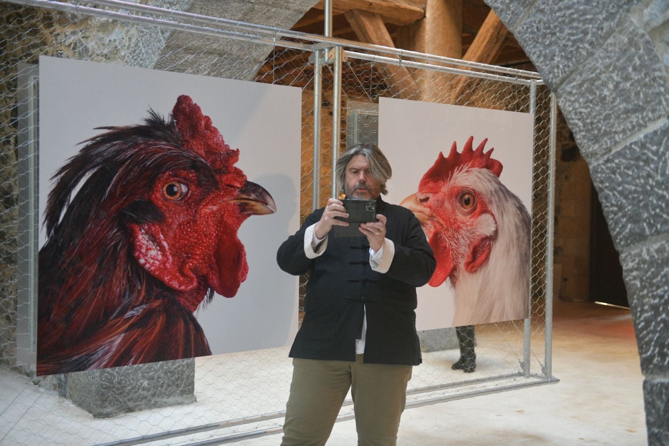 Las gallinas, en el epicentro de Chillida Leku