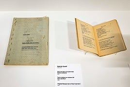 'Harri eta Herri' poema liburuaren jatorrizko mekanografiatua eta liburuaren lehen edizioa ikusgai dira Bilboko Arte Ederren Muesoan.