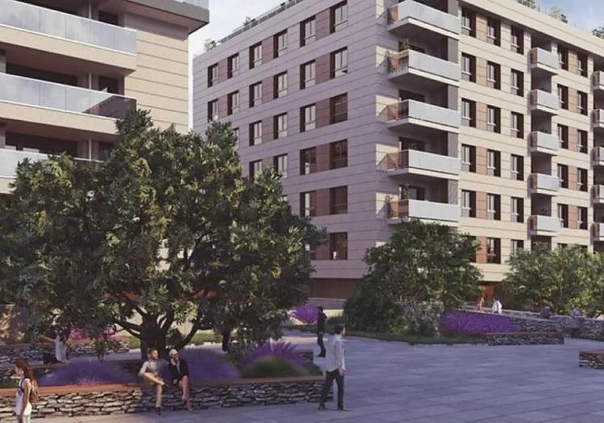 Proyecto del bloque de VPO de Torreaga.