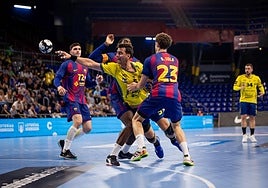 Iñaki Peciña en una de sus incorporaciones al ataque.