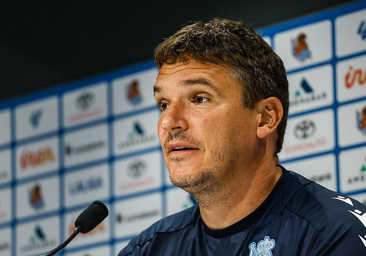 Jon Ansotegi, en rueda de prensa